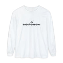 Load image into Gallery viewer, NL Essential White L-Tee Unisex Garment-dyed Long Sleeve T-Shirt