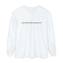 Load image into Gallery viewer, Legends Only -White Unisex Garment-dyed Long Sleeve T-Shirt
